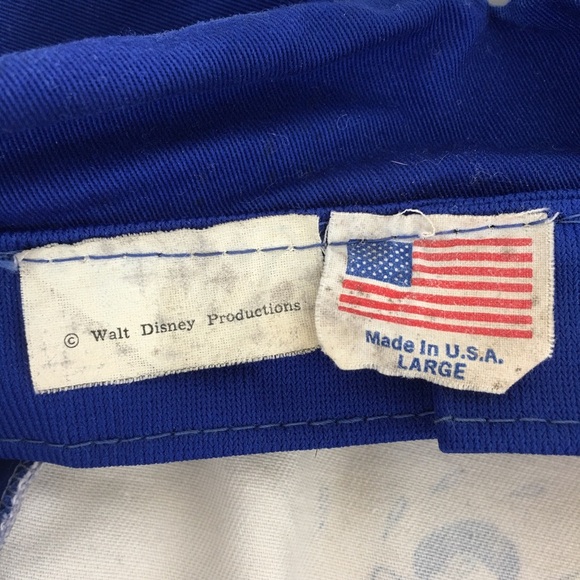 Vintage Walt Disney Productions Disneyland Hat Painters Neck Flap Mickey Mouse - Picture 9 of 16